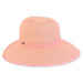 Backless Facesaver Lounging Hat - Sun 'N' Sand Hat Facesaver Hat Sun N Sand Hats HH2171B Pink Medium (57 cm) 