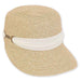 Straw Brim Cap Hat with Sash - Sun 'N' Sand Hats, Facesaver Hat - SetarTrading Hats 