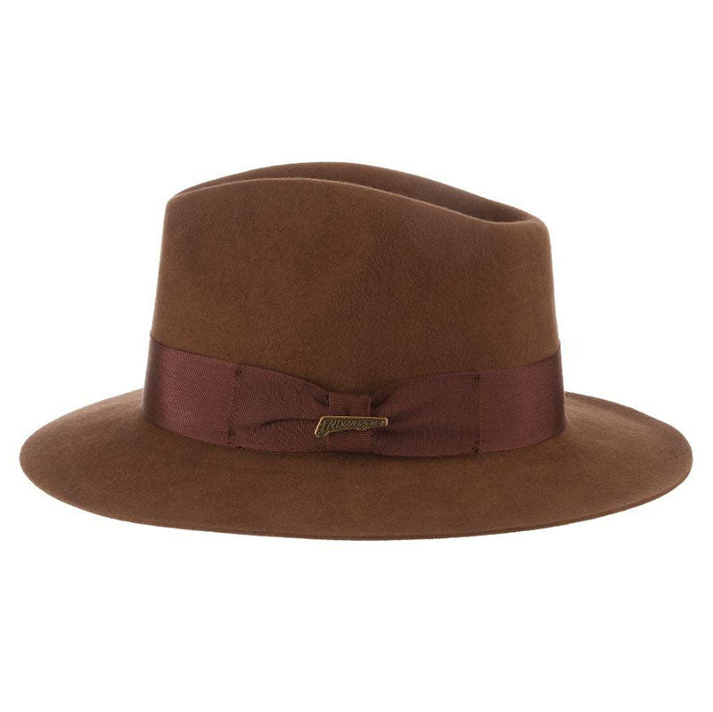 Barranca Fur Felt Fedora Hat with Raw Edge, up to 2XL - Indiana Jones Hat Fedora Hat Indiana Jones Hats    