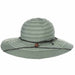 Bellarosa Ribbon Sun Hat with Chin Cord - Scala Hat Wide Brim Sun Hat Scala Hats LC752-SAG Sage  