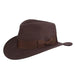 Belloq Crushable Water Repellent Wool Felt Outback Hat - Indiana Jones Hat Safari Hat Indiana Jones Hats IJ557-BRN2 Brown Medium 