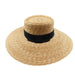 Big Brim Straw Boater Hat - Brooklyn Hat Co, Bolero Hat - SetarTrading Hats 