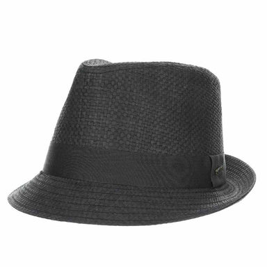 Black Matte Toyo Fedora - Scala Hats Fedora Hat Scala Hats MS497 Black Large (59 cm) 