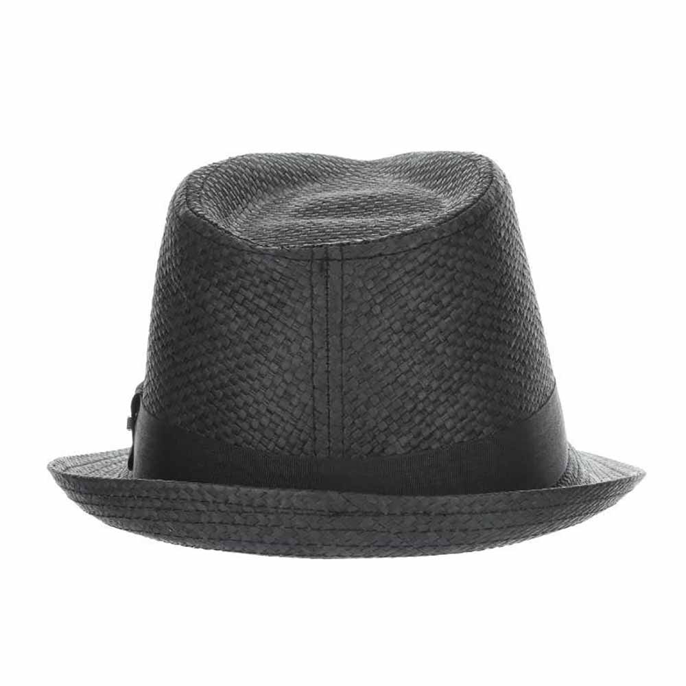 Black Matte Toyo Fedora - Scala Hats Fedora Hat Scala Hats    
