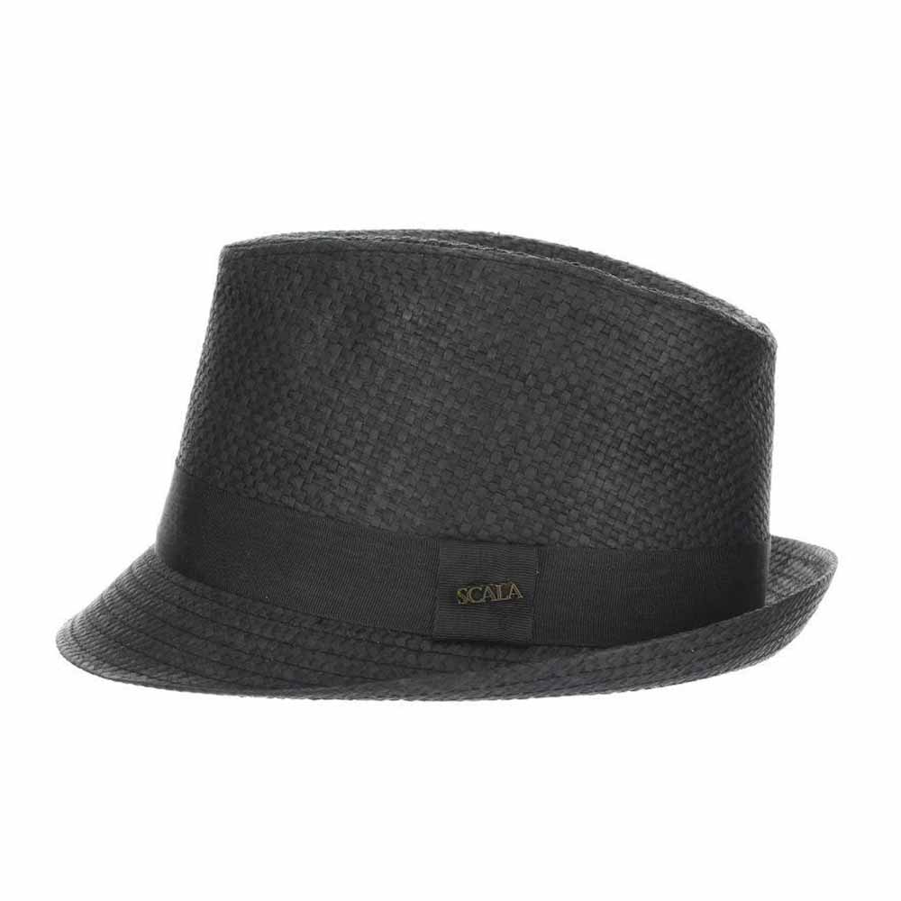 Black Matte Toyo Fedora - Scala Hats, Fedora Hat - SetarTrading Hats 