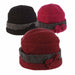 Boiled Wool Cuffed Turban Beanie - Scala Hat Beanie Scala Hats    