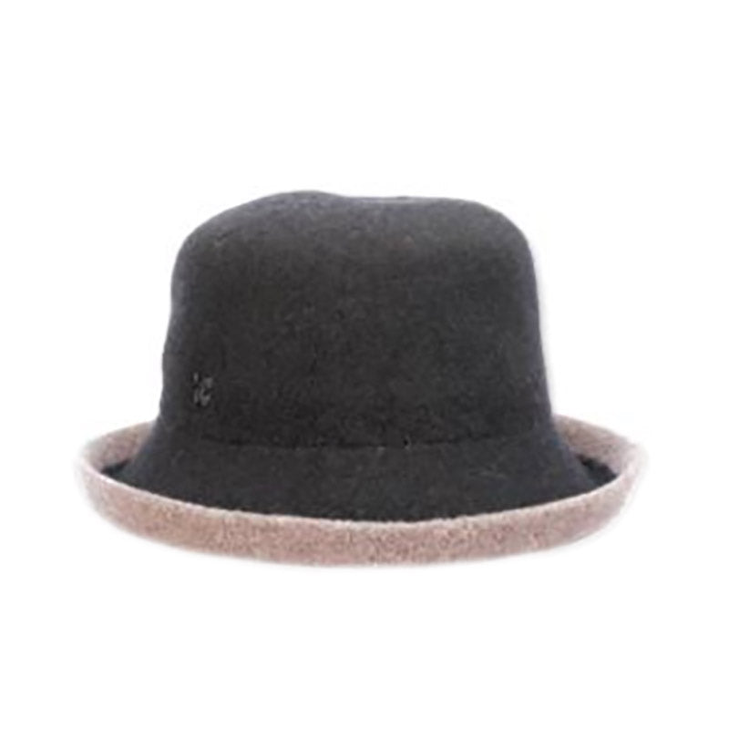 Boiled Wool Up Brim Hat - Callanan Hats Kettle Brim Hat Callanan Hats LV453-BLK Black Medium (57 cm) 