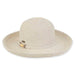 Bondi Up Turned Brim Sun Hat with Bamboo Detail - Sun 'N' Sand Hat Kettle Brim Hat Sun N Sand Hats hh516F tn Tan Heather Medium (57 cm) 