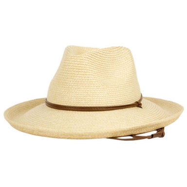 Braid Straw Up Turned Brim Safari Hat - Angela & William Hats, Safari Hat - SetarTrading Hats 