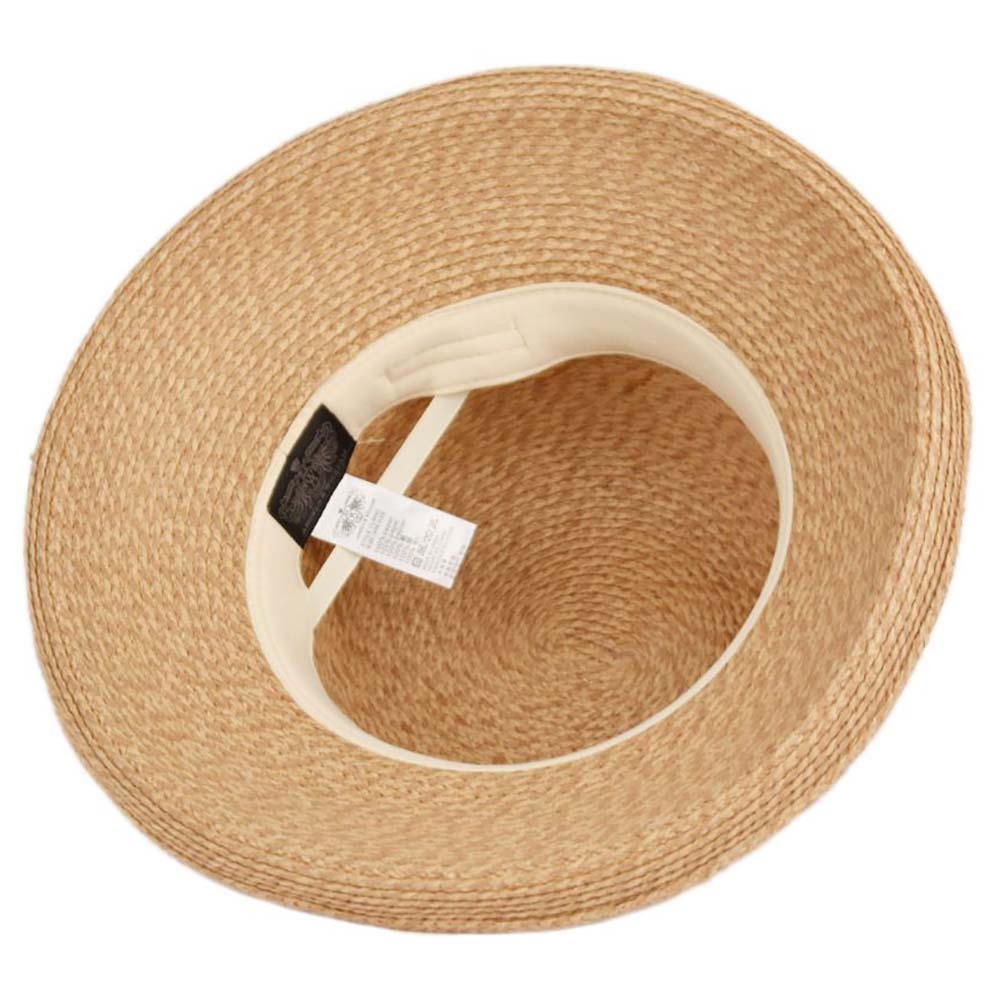 Braid Straw Up Turned Brim Summer Hat - Angela & William Hats Kettle Brim Hat Epoch Hats    