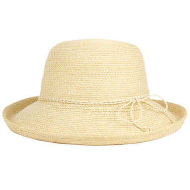 Braid Straw Up Turned Brim Summer Hat - Angela & William Hats, Kettle Brim Hat - SetarTrading Hats 