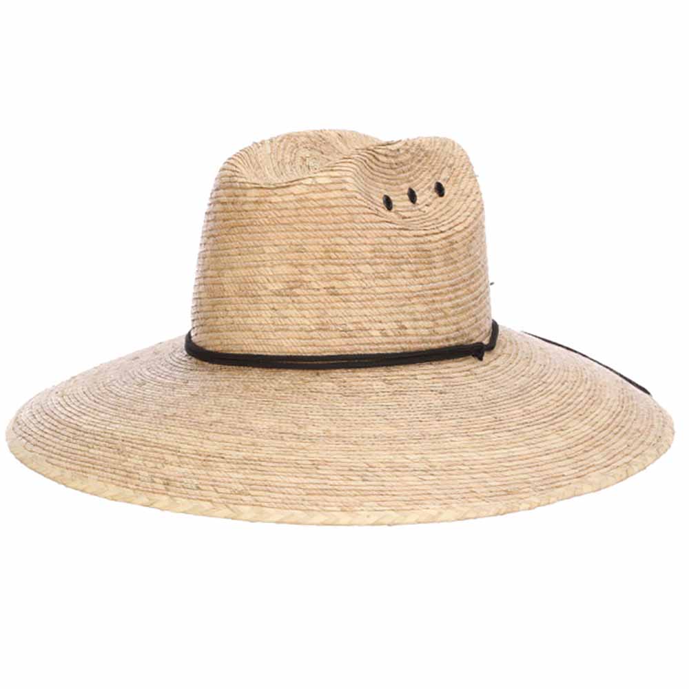 Braided Palm Leaf Lifeguard Hat - DPC Hats Lifeguard Hat Dorfman Hat Co. MS461OS Natural OS (59 cm) 