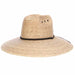 Braided Palm Leaf Lifeguard Hat - DPC Hats Lifeguard Hat Dorfman Hat Co. MS461OS Natural OS (59 cm) 