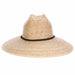 Braided Palm Leaf Lifeguard Hat - DPC Hats Lifeguard Hat Dorfman Hat Co.    