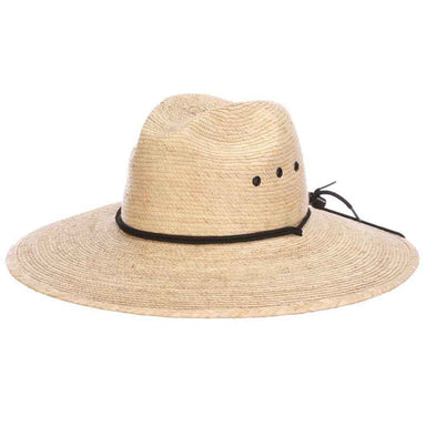 Braided Palm Leaf Wide Brim Gardening Hat - DPC Hats Lifeguard Hat Dorfman Hat Co.