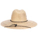 Braided Palm Leaf Wide Brim Gardening Hat - DPC Hats Lifeguard Hat Dorfman Hat Co.    