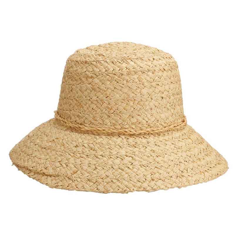 Braided Raffia Straw Hat with Daisies - Cappelli Straworld, Cloche - SetarTrading Hats 