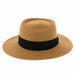Elegant Straw Boater Hat with 3-Pleat Band - Boardwalk Style Gambler Hat Boardwalk Style Hats    