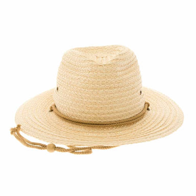 Unisex Braided Toyo Gardening Hat - Boardwalk Style Safari Hat Boardwalk Style Hats da1850nt Natural Medium (57 cm) 
