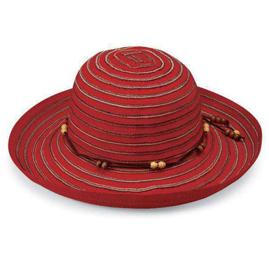 Breton Up Brim Shapeable Sun Hat - Wallaroo Hats Kettle Brim Hat Wallaroo Hats WSBRERD Red M/L (58 cm) 
