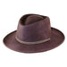 Brown Wool Felt Safari Hat with Chin Cord - Jeanne Simmons Hats, Safari Hat - SetarTrading Hats 