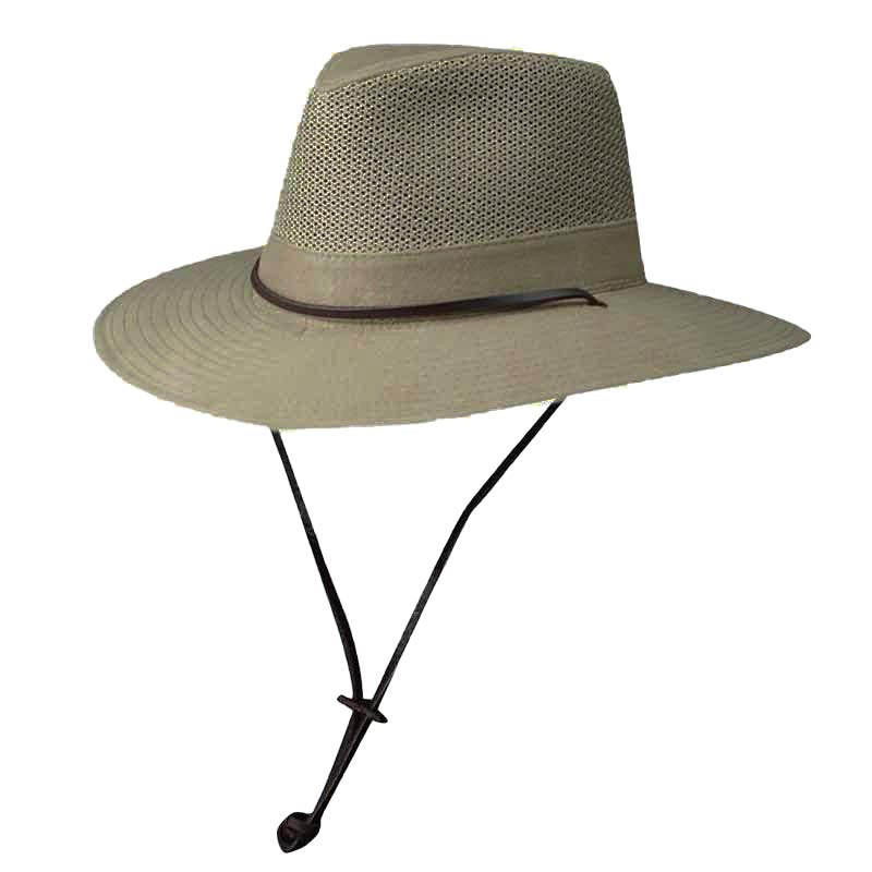Brushed Twill Mesh Crown Safari Hat, 2XL- DPC Outdoor Hats