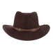 Buffalo Crushable Water Repellent Wool Felt Outback Hat - Scala Hat, Safari Hat - SetarTrading Hats 