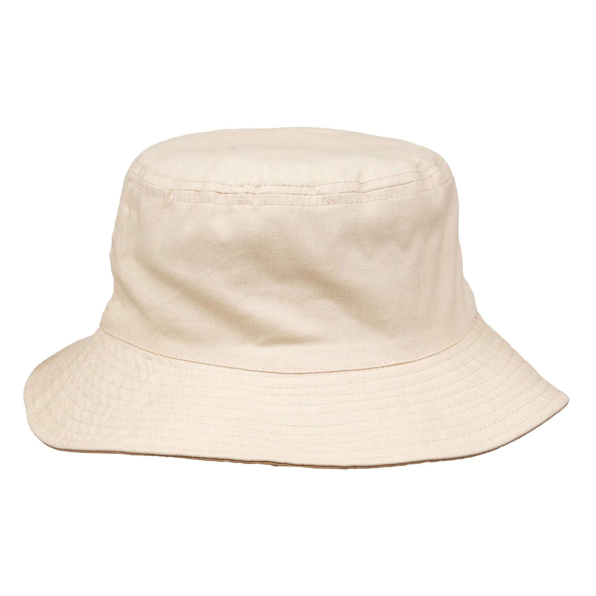 Reversible Cotton Bucket Hat - Karen Keith Hats Bucket Hat Great hats by Karen Keith MSch15KHM Khaki S/M (55-56 cm)