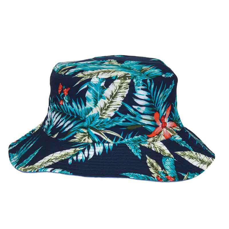 Reversible Floral Print-Solid Color Bucket Hat - Karen Keith Hats, Bucket Hat - SetarTrading Hats 