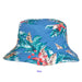Reversible Floral Print-Solid Color Bucket Hat - Karen Keith Hats, Bucket Hat - SetarTrading Hats 