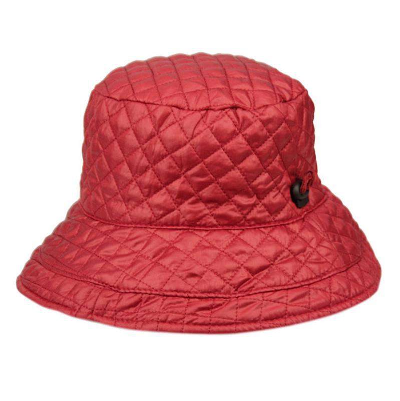 Quilted Rain Hat with Toggle - Angela & William Bucket Hat Epoch Hats    