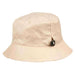 Packable Rain Hat with Zipper Pocket - Angela & William Bucket Hat Epoch Hats cl3056bg Beige  