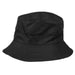 Packable Rain Hat with Zipper Pocket - Angela & William Bucket Hat Epoch Hats cl3056bk Black  