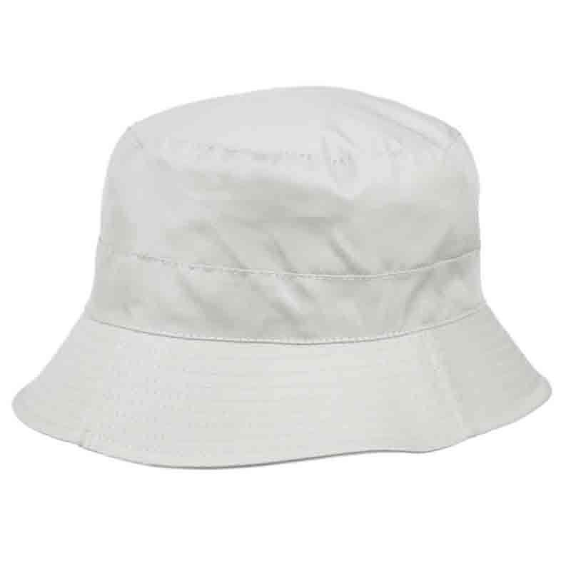 Packable Rain Hat with Zipper Pocket - Angela & William Bucket Hat Epoch Hats cl3056lg Light Grey  