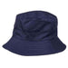 Packable Rain Hat with Zipper Pocket - Angela & William Bucket Hat Epoch Hats cl3056nv Navy  