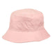 Packable Rain Hat with Zipper Pocket - Angela & William Bucket Hat Epoch Hats cl3056pk Pink  