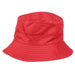 Packable Rain Hat with Zipper Pocket - Angela & William Bucket Hat Epoch Hats cl3056rd Red  