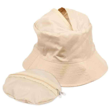 Packable Rain Hat with Zipper Pocket - Angela & William Bucket Hat Epoch Hats    