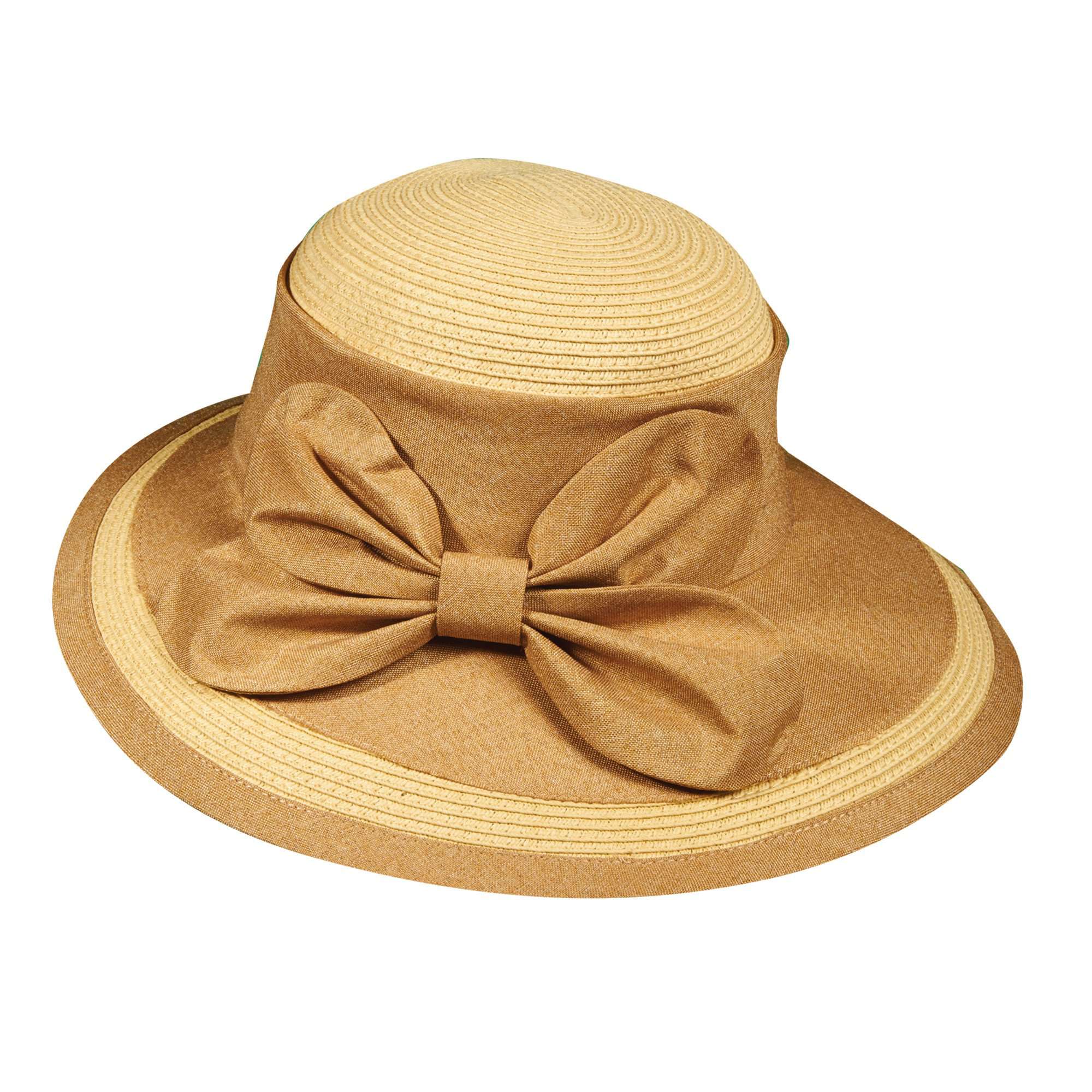 Elegant Summer Hat with Large Linen Bow - Callanan Hats Wide Brim Hat Callanan Hats    