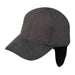 Quilted Waterproof Cap with Fleece Earflop - Elysiumland Hats Cap Epoch Hats cp2300gy Grey  