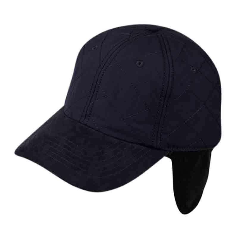 Quilted Waterproof Cap with Fleece Earflop - Elysiumland Hats Cap Epoch Hats cp2300nv Navy  