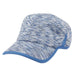 Ponytail Hole Zipper Yoga Cap - Angela & William Cap Epoch Hats CP2789-BL Blue Mix OS 