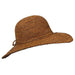 Hand Crocheted Raffia Floppy Hat - Callanan Hats Wide Brim Sun Hat Callanan Hats cr212 Rust  