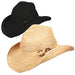 Raffia Western Hat with Coconut Ring - Callanan Handmade Hats Cowboy Hat Callanan Hats    