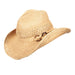 Raffia Western Hat with Coconut Ring - Callanan Handmade Hats Cowboy Hat Callanan Hats CR228NT Natural Medium (57 cm) 