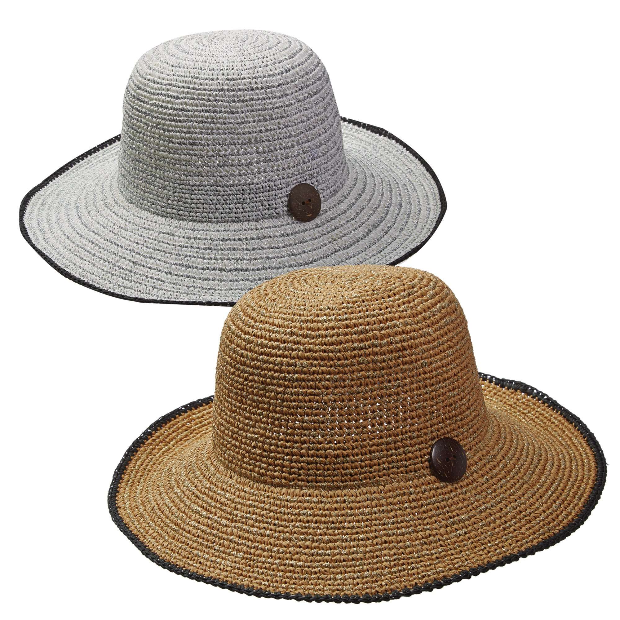 Crocheted Summer Cloche - Callanan Handmade Hats, Wide Brim Hat - SetarTrading Hats 