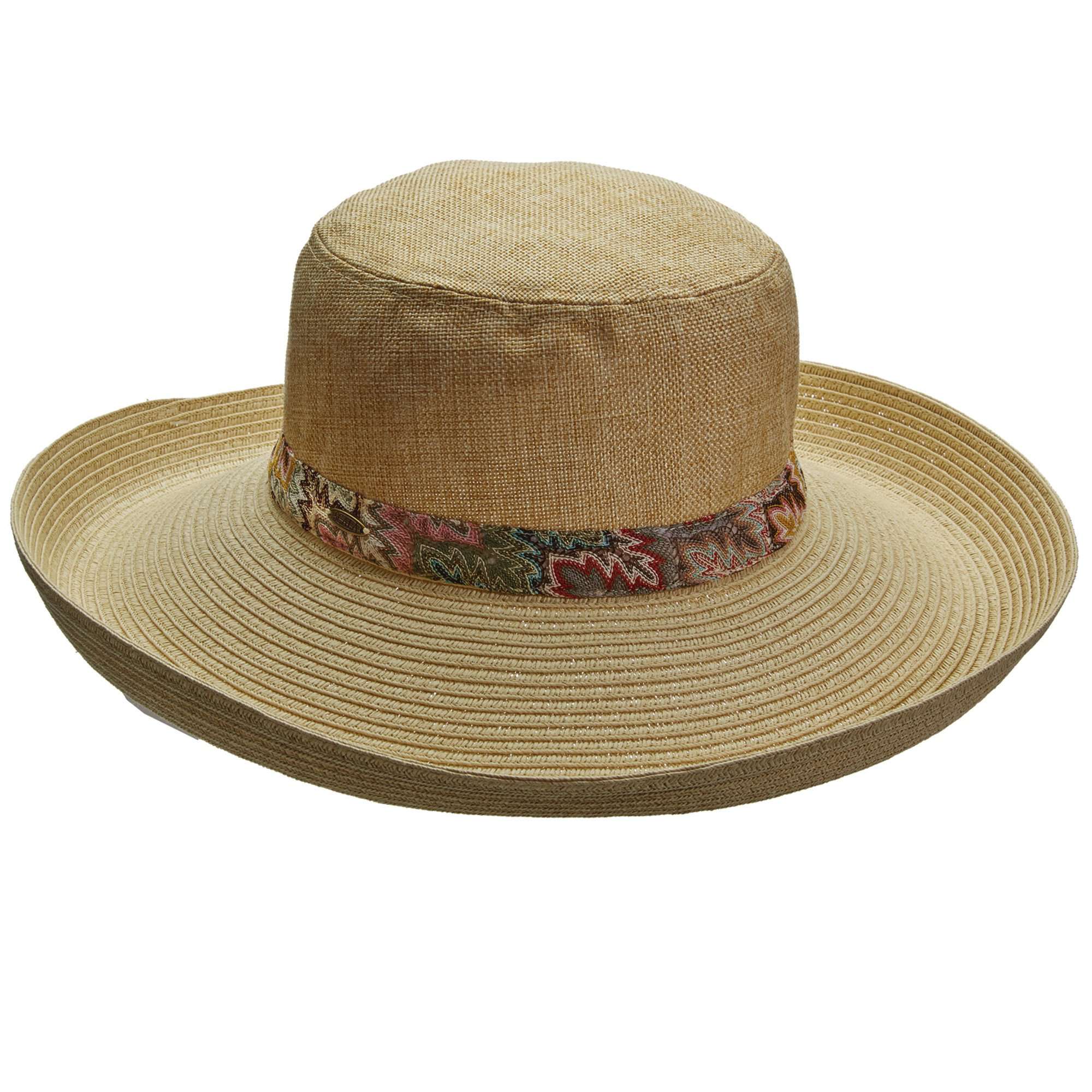 Upturned Brim Linen Crown Summer Hat - Callanan Hats 