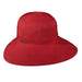 Cappelli's Iridescent Ribbon Facesaver Wide Brim Hat Cappelli Straworld WSRP566RD Red  