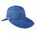 Cappelli's Iridescent Ribbon Facesaver Wide Brim Hat Cappelli Straworld WSRP566BL Blue  