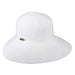 Cappelli's Iridescent Ribbon Facesaver Wide Brim Hat Cappelli Straworld WSRP566WH White  